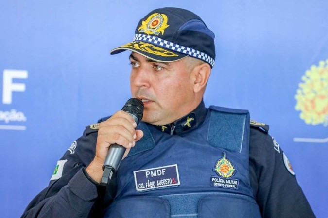 Coronel Fábio Augusto Vieira, ex-comandante-geral da Polícia Militar do Distrito Federal -  (crédito: Paulo H. Carvalho/Agência Brasília)