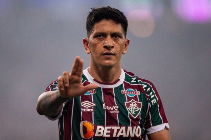 Cano faz projeção da Libertadores - (crédito: Foto: Reprodução Instagram @fluminensefc) Cano faz projeção da Libertadores - (crédito: Foto: Reprodução Instagram @fluminensefc)