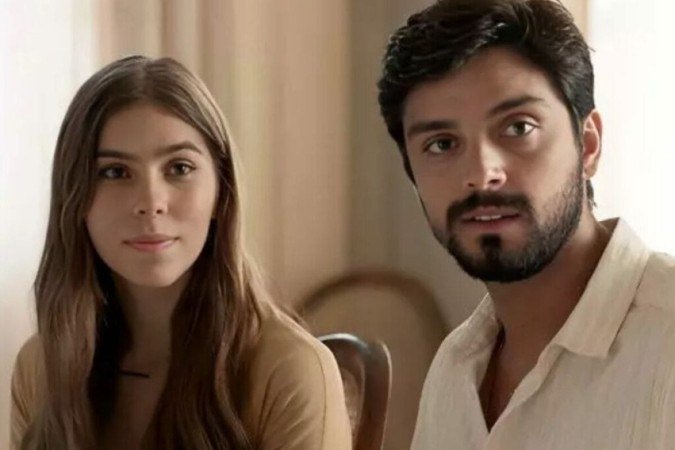 Buba (Gabriela Medeiros) e Venâncio (Rodrigo Simas) em Renascer - (crédito: Reprodução/TV Globo) Buba (Gabriela Medeiros) e Venâncio (Rodrigo Simas) em Renascer - (crédito: Reprodução/TV Globo)