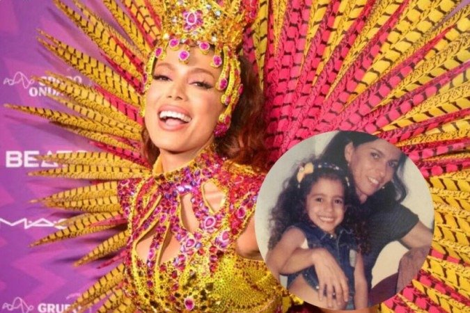 Da grade do Camarote Mar, um dos mais badalados da avenida, ela falou sobre a participação da filha na festa - (crédito: Reprodução/Internet ) Da grade do Camarote Mar, um dos mais badalados da avenida, ela falou sobre a participação da filha na festa - (crédito: Reprodução/Internet )