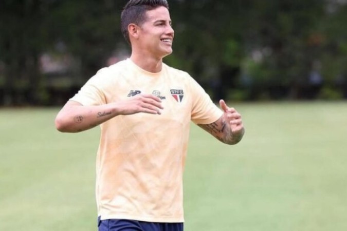 James surpreendeu e se desculpou com diretoria e elenco -  (crédito: Foto: DivulgaÃ§Ã£o/SÃ£o Paulo FC)