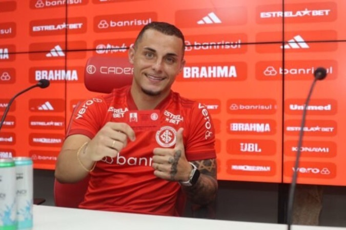 Bruno Gomes assinou por quatro anos com o Inter -  (crédito:  ricardo duarte)