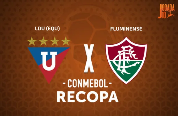 LDU e Fluminense se enfrentam pela Recopa -  (crédito: Foto: Marcelo Gonçalves/FFC)