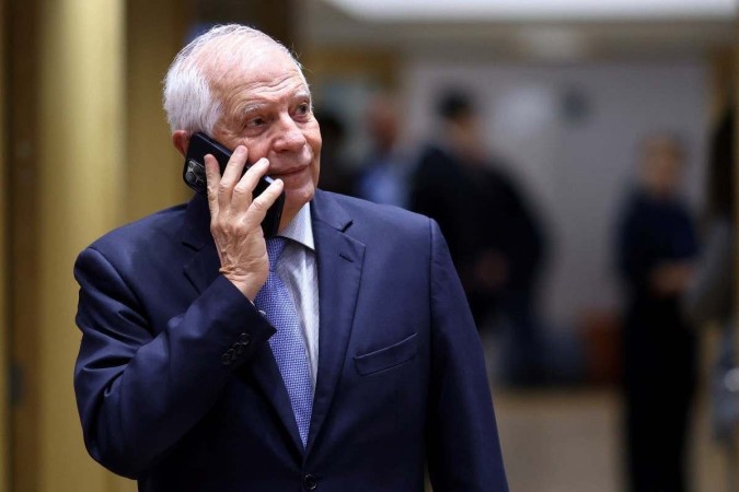 Chefe da diplomacia da União Europeia, Josep Borrell -  (crédito: Kenzo TRIBOUILLARD / AFP)