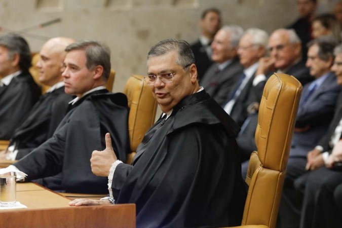 Dino era ministro da Justiça e Segurança Pública quando bolsonaristas radiciais invadiram e depredaram o STF, o Congresso e o Palácio do Planalto -  (crédito: Sergio Lima / AFP       )