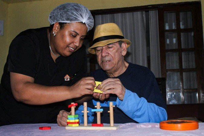  João Vieira Rosa no Reviver Espaço para idosos.