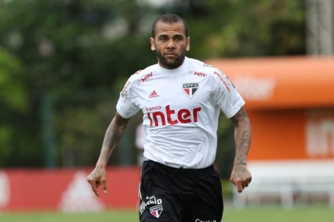 Mesmo condenado, São Paulo segue pagando Daniel Alves -  (crédito:  Rubens Chiri)
