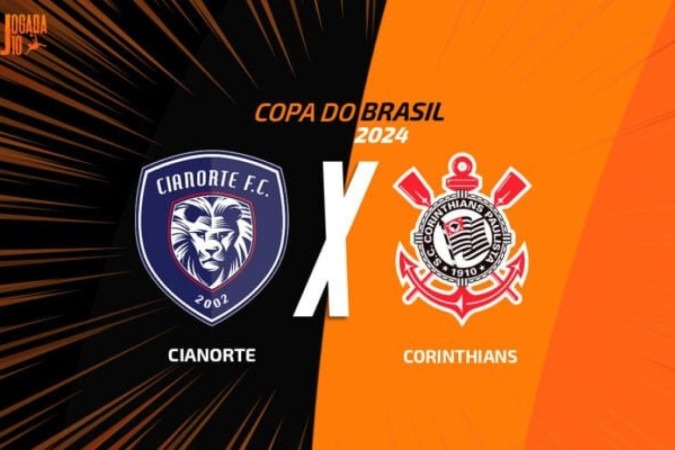 Cianorte  x Corinthians -  (crédito: Foto: Arte Jogada10)