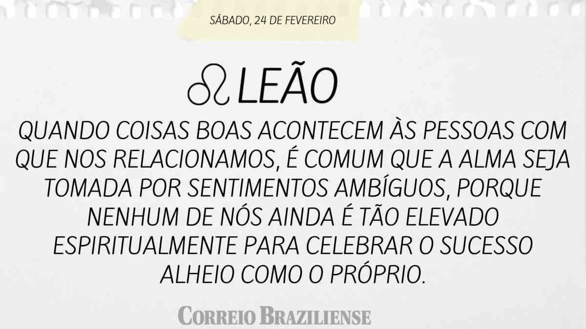 LEÃO | 24 DE FEVEREIRO DE 2024