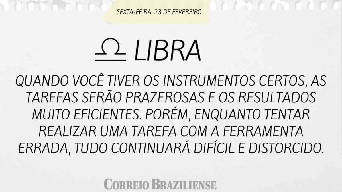 LIBRA | 23 DE FEVEREIRO DE 2024