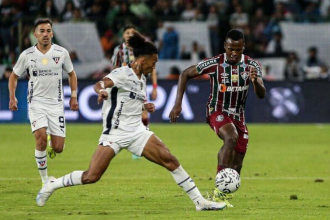 Fluminense perdeu para LDU no jogo de ida da Recopa Sul-Americana -  (crédito: - Foto: Marcelo GonÃ§alves/FFC)