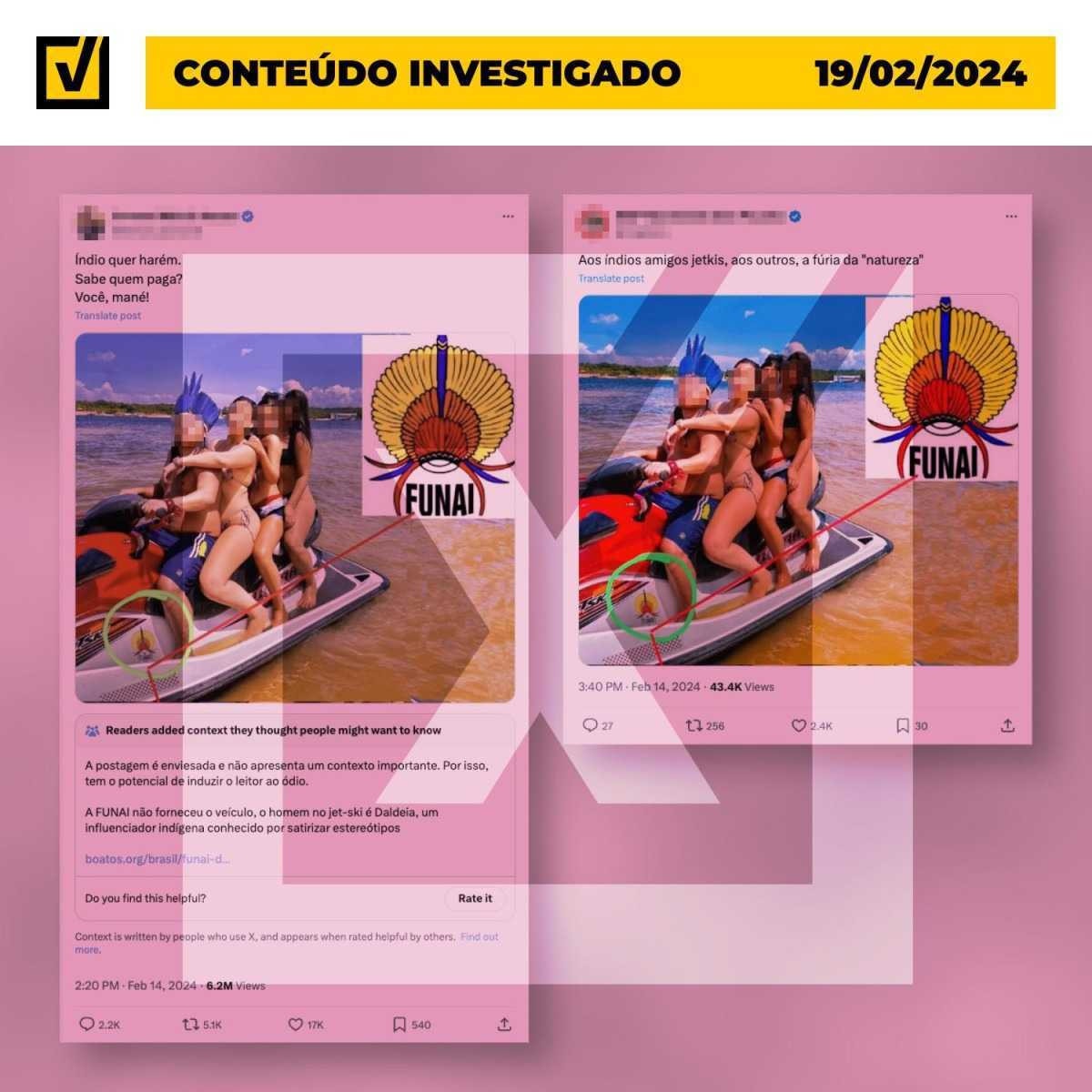 Jet ski usado por indígena em foto não pertence à Funai