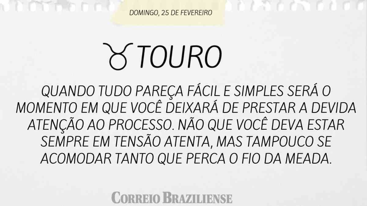 TOURO | 25 DE FEVEREIRO DE 2024