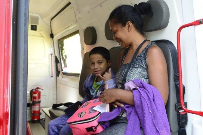  Suzana conta que o filho, Samuel, precisou ser transferido 