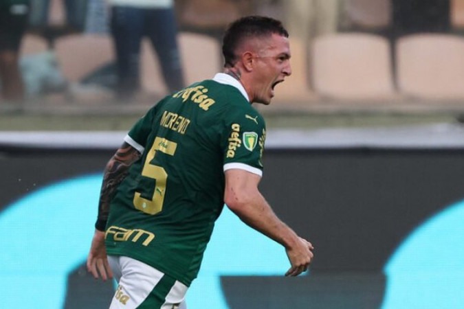 Aníbal Moreno assinou contrato até o fim de 2028 com o Palmeiras -  (crédito:  FABIO MENOTTI)