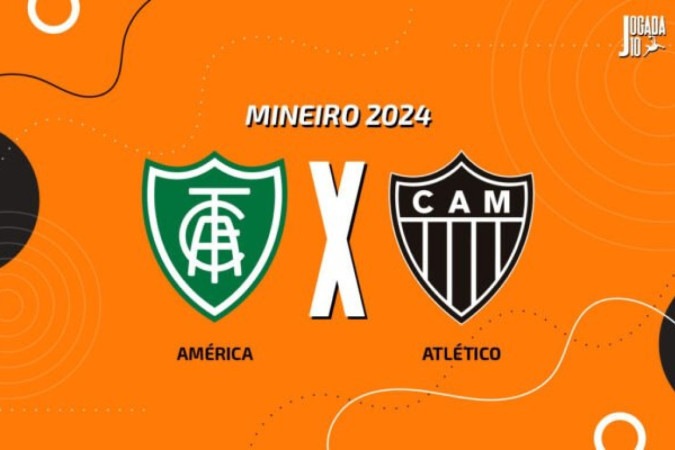 América-MG x Atlético -  (crédito: Foto: Arte Jogada10)