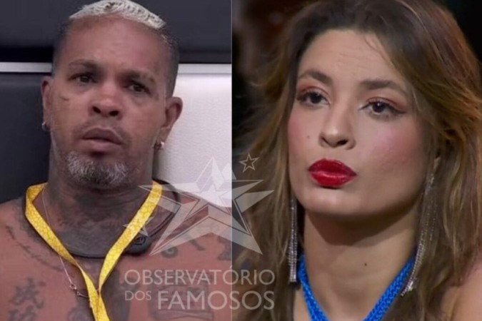 BBB 24: Após dinâmica, Rodriguinho fala sobre Beatriz: ‘Não está nem olhando na minha cara’ -  (crédito: Observatorio dos Famosos)