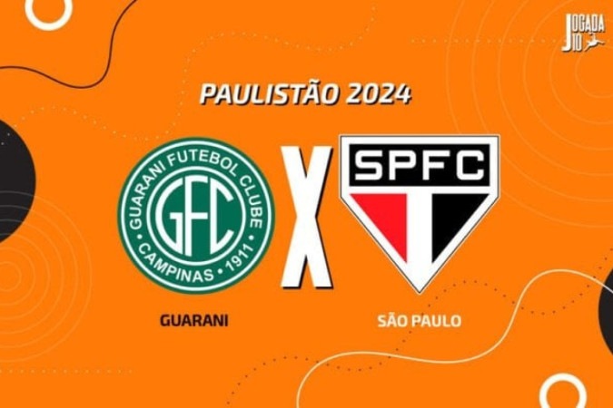 Guarani x São Paulo -  (crédito: Foto: Arte Jogada10)