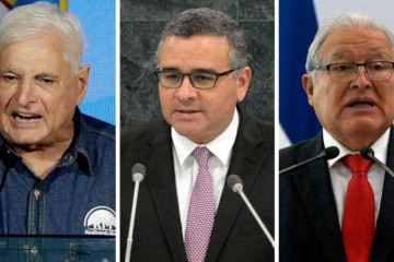 Martinelli, Funes e Sánchez Cerén são ex-presidentes que receberam asilo político da Nicarágua -  (crédito: EPA / Getty)