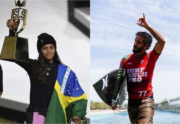 MAURO PIMENTEL/AFP; Aaron Hughes/World Surf League