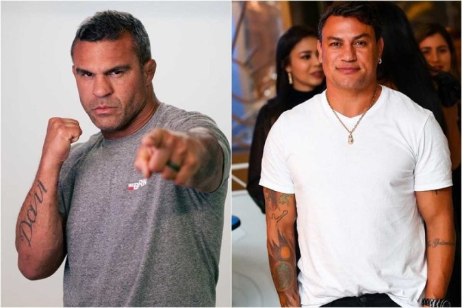 Vitor Belfort (foto da esquerda) e Popó Freitas (foto da direita)  -  (crédito: Reprodução/ Instagram/  vitorbelfort/ popofreitas)