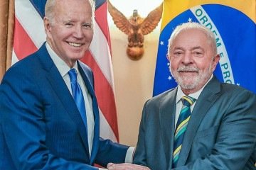Lula e Biden conversaram ao telefone por cerca de 30 minutos.

 -  (crédito:  Ricardo Stuckert/PR)