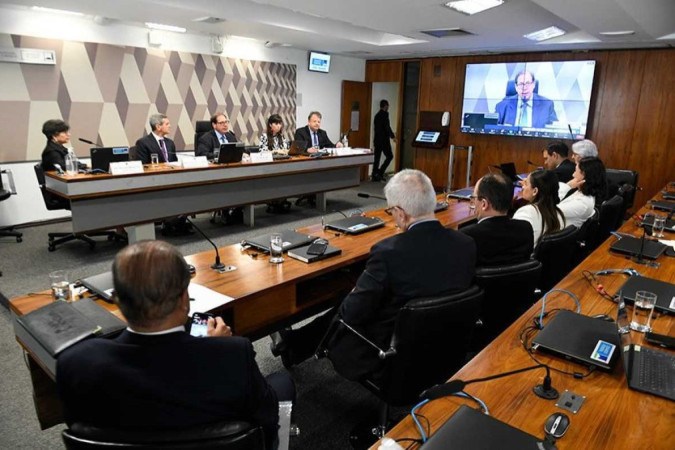 Integrantes do colegiado fizeram reunião para apresentação do documento que propõe a atualização do código -  (crédito: Jefferson Rudy/Agência Senado)