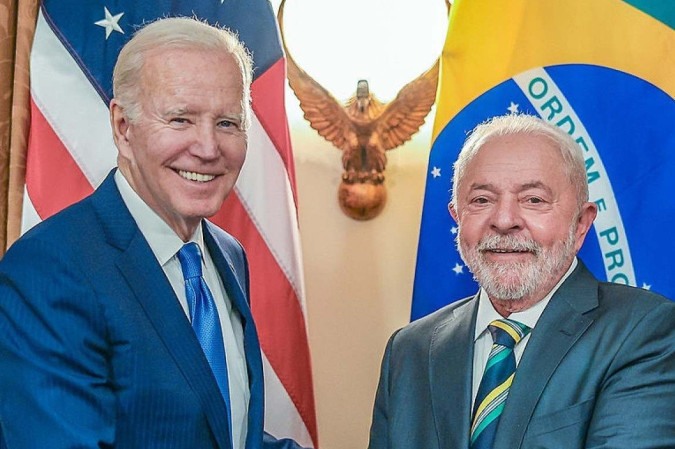 Lula e Biden conversaram ao telefone por cerca de 30 minutos.

 -  (crédito:  Ricardo Stuckert/PR)