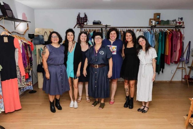 Romilda Gomes, Gia Dachi, Luz weber, Ana Luiza Olivete, Rachel Potira, Rafaella Lacerda e Heloisa Rocha -  (crédito: Majuh Sena)