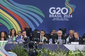 Presidente do BC defendeu iniciativas de inclusão financeira como pilar central das reuniões desta semana no Brasil -  (crédito:  Paulo Pinto/Agência Brasil)