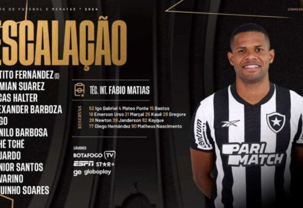 Foto: Divulgação/Botafogo