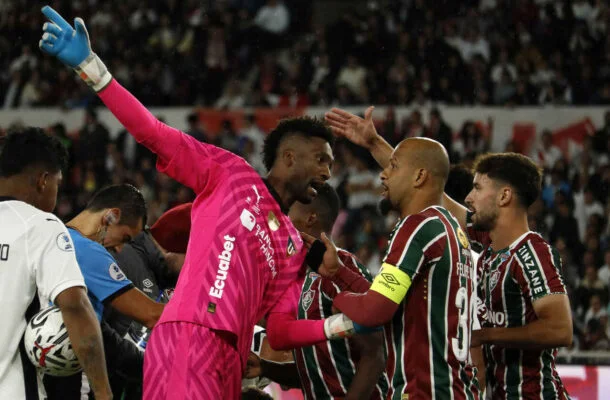 Alexander Domínguez  fala sobre decisão da LDU diante do Fluminense, no Maracanã  -  (crédito: - Foto: Agencia de Noticias ANDES)