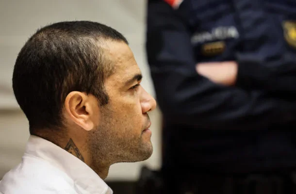 Daniel Alves foi condenado na última semana -  (crédito: Foto: Jordi Borras/Pool/AFP)