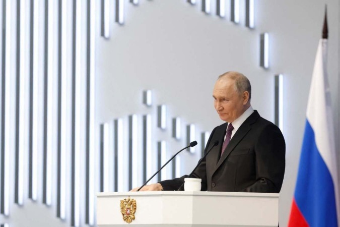 O presidente russo Vladimir Putin disse que foram tomadas novas medidas de segurança em todo o país -  (crédito: Dmitry ASTAKHOV / POOL / AFP)