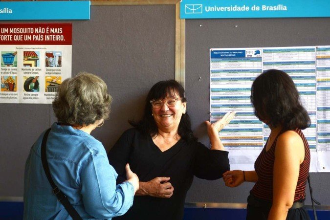 29/02/2024 Credito: Ed Alves/CB/DA.Press. Cidades. Resultado Vestibular para 60 anos. Na foto, Etel Tomaz. - (crédito: Ed Alves/CB/DA.Press) 29/02/2024 Credito: Ed Alves/CB/DA.Press. Cidades. Resultado Vestibular para 60 anos. Na foto, Etel Tomaz. - (crédito: Ed Alves/CB/DA.Press)