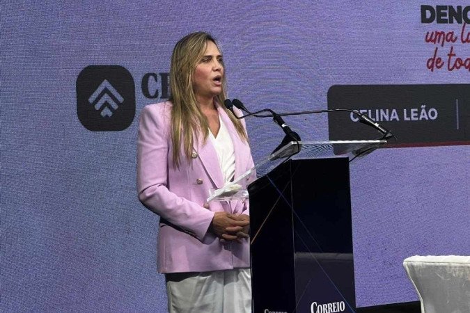 Celina Leão fez o encerramento do CB Debate nesta quinta-feira (29/2) -  (crédito: Khalil Santos/CB/D.A.Press)
