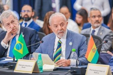 Presidente da República, Luiz Inácio Lula da Silva, durante sessão Plenária da 8ª Cúpula da Celac em Kingstown, capital de São Vicente e Granadinas -  (crédito: Ricardo Stuckert/PR)