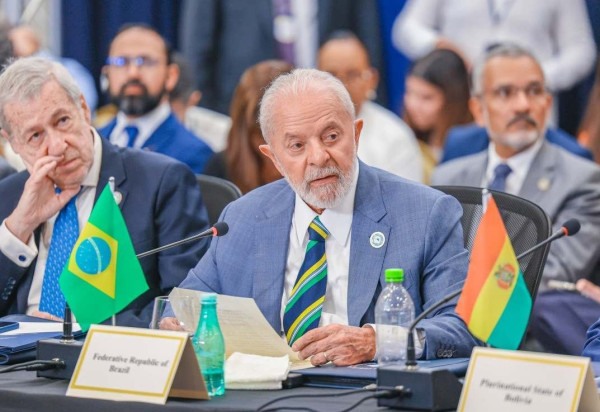 Presidente da República, Luiz Inácio Lula da Silva, durante sessão Plenária da 8ª Cúpula da Celac em Kingstown, capital de São Vicente e Granadinas -  (crédito: Ricardo Stuckert/PR)