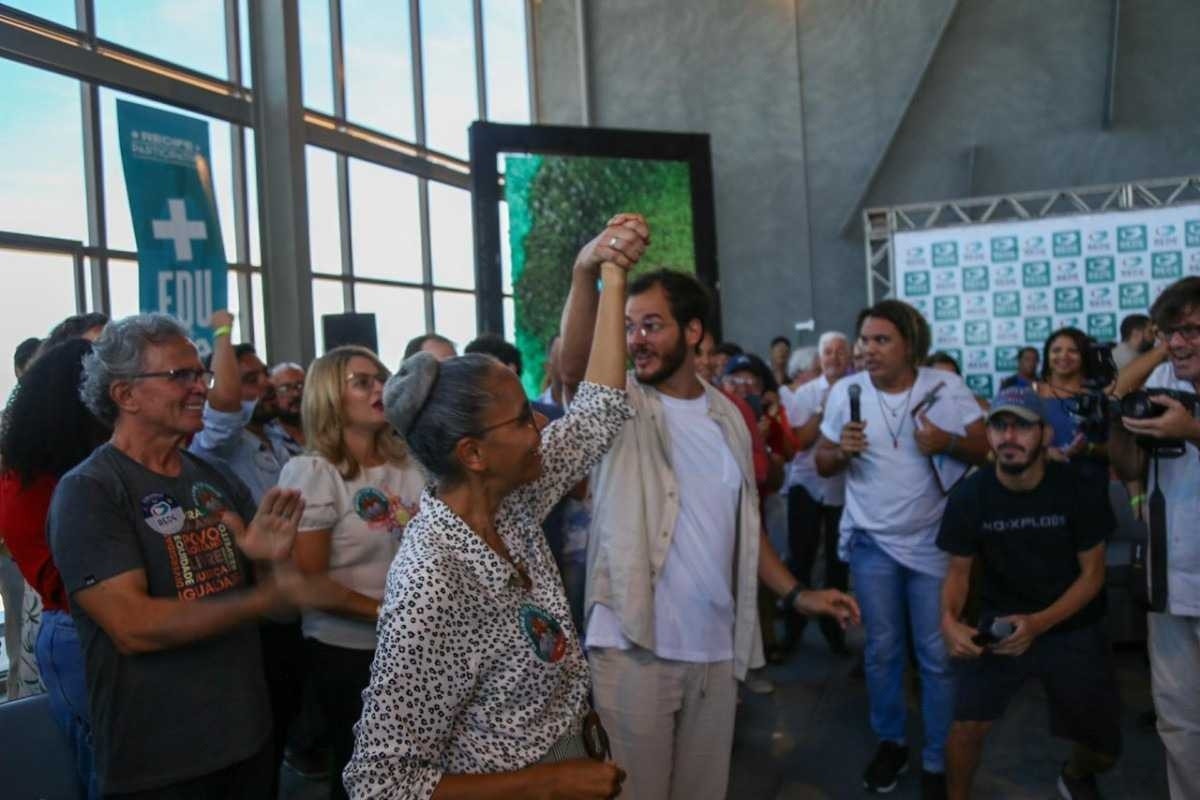 Deputado Túlio Gadelha (Rede-PE), lança neste sábado (02/03/2024) a pré-candidatura à prefeitura do Recife. Evento contou com a presença da ministra do Meio Ambiente, Marina Silva e lideranças partidárias.