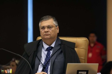 Ministro Flávio Dino na sessão plenária do STF -  (crédito: Rosinei Coutinho/SCO/STF)