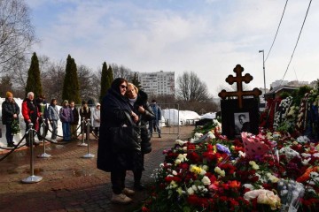 Assessores de Navalni disseram que várias igrejas de Moscou se recusaram a realizar o funeral do homem que fez uma cruzada contra a corrupção e organizou protestos massivos contra o regime -  (crédito: OLGA MALTSEVA / AFP)