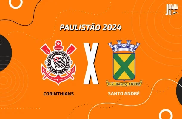 Corinthians x Santo André - (crédito: Foto: Arte Jogada10) Corinthians x Santo André - (crédito: Foto: Arte Jogada10)
