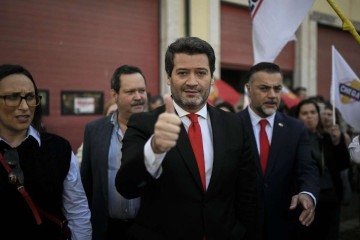  André Ventura, da ultradireita: ataque à imigração -  (crédito:  AFP)