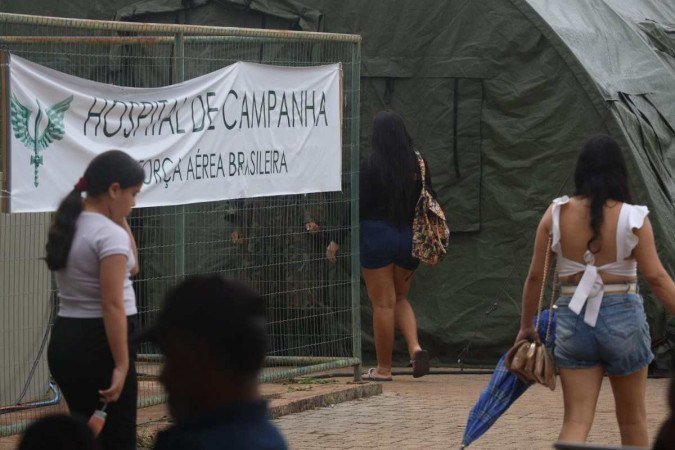 Hospital de Campanha da Aeronáutica, instalado em Ceilândia, funciona desde 5 de fevereiro - (crédito: LUIS TAJES) Hospital de Campanha da Aeronáutica, instalado em Ceilândia, funciona desde 5 de fevereiro - (crédito: LUIS TAJES)