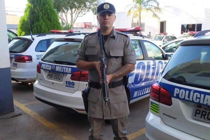 Diego Purcina, policial do COD morto por policial militar - (crédito: Créditos: arquivo pessoal) Diego Purcina, policial do COD morto por policial militar - (crédito: Créditos: arquivo pessoal)