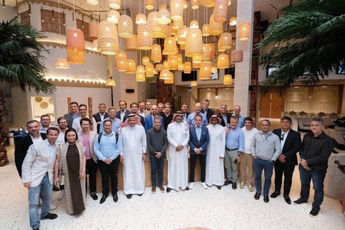 Empresários brasileiros e sauditas debatem, em Riad, oportunidades de negócios bilaterais. Agricultura é um dos temas de interesse comum - (crédito: FELIPE FERUGON) Empresários brasileiros e sauditas debatem, em Riad, oportunidades de negócios bilaterais. Agricultura é um dos temas de interesse comum - (crédito: FELIPE FERUGON)