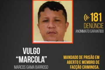 Marcos Gama Barroso, também conhecido como 'Marcola' era foragido do governo do Amazonas -  (crédito: Divulgação/SSP-AM)