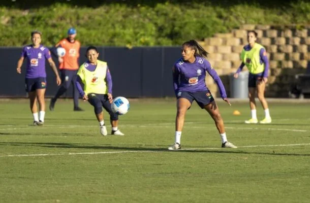 Ary Borges durante treino da Seleção - (crédito: Foto: Leandro Lopes/CBF) Ary Borges durante treino da Seleção - (crédito: Foto: Leandro Lopes/CBF)