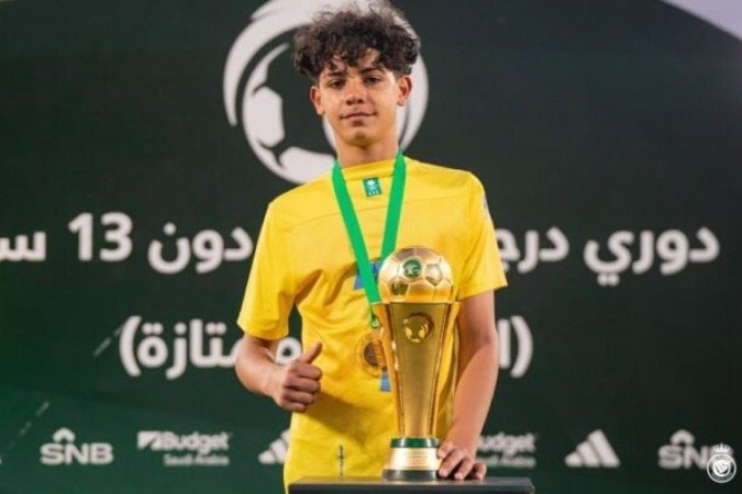 Al-Nassr conquistou o título do Campeonato da Arábia Saudita Sub-13 - (crédito: Foto: Divulgação/Al-Nassr) Al-Nassr conquistou o título do Campeonato da Arábia Saudita Sub-13 - (crédito: Foto: Divulgação/Al-Nassr)