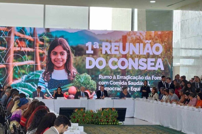 Na reunião do Consea, Lula cobra dos ministros que combatam a fome - (crédito: Victor Correia/CB/D.A Press) Na reunião do Consea, Lula cobra dos ministros que combatam a fome - (crédito: Victor Correia/CB/D.A Press)
